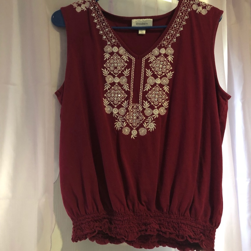 Dressbarn Magenta Tank Top
